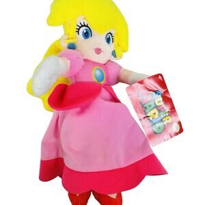Super Mario Bros. Princess Peach 12" Plush Stuffed Doll Pink 2019